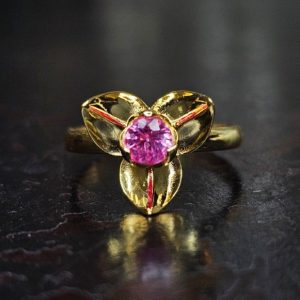 Romdol Flower Gold Ring