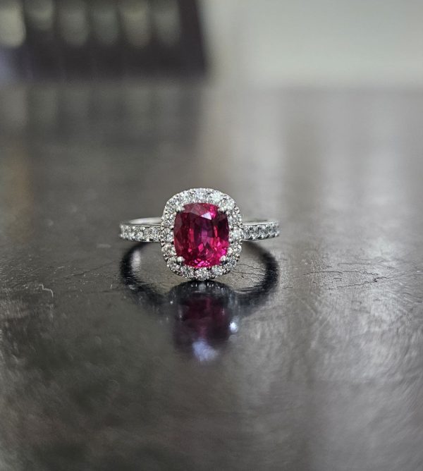 Ruby and Diamonds Gold Ring