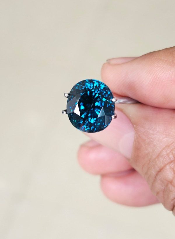 Deep Blue Zircon